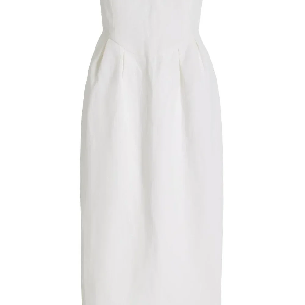 mara hoffman isla strapless midi dress size 2 - Picture 4 of 6